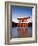 Torii Gate at the Itsukushima Jinga Shrine-Rudy Sulgan-Framed Photographic Print