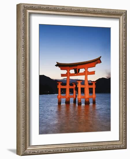 Torii Gate at the Itsukushima Jinga Shrine-Rudy Sulgan-Framed Photographic Print