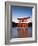 Torii Gate at the Itsukushima Jinga Shrine-Rudy Sulgan-Framed Photographic Print