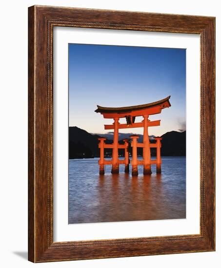 Torii Gate at the Itsukushima Jinga Shrine-Rudy Sulgan-Framed Photographic Print