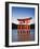 Torii Gate at the Itsukushima Jinga Shrine-Rudy Sulgan-Framed Photographic Print