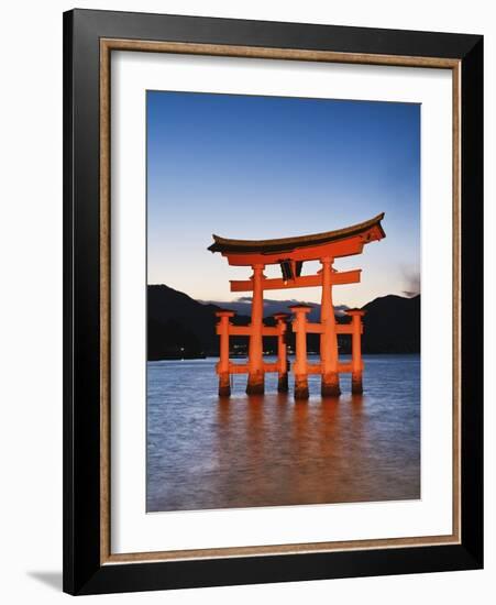 Torii Gate at the Itsukushima Jinga Shrine-Rudy Sulgan-Framed Photographic Print