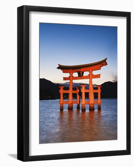 Torii Gate at the Itsukushima Jinga Shrine-Rudy Sulgan-Framed Photographic Print