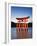 Torii Gate at the Itsukushima Jinga Shrine-Rudy Sulgan-Framed Photographic Print