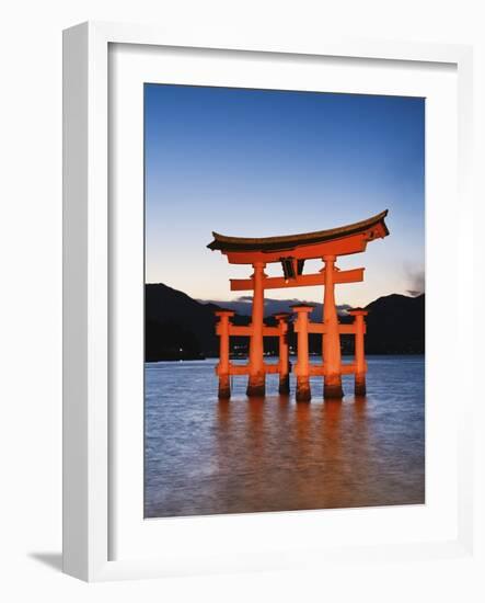 Torii Gate at the Itsukushima Jinga Shrine-Rudy Sulgan-Framed Photographic Print