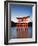 Torii Gate at the Itsukushima Jinga Shrine-Rudy Sulgan-Framed Photographic Print