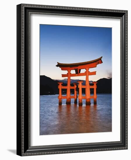 Torii Gate at the Itsukushima Jinga Shrine-Rudy Sulgan-Framed Photographic Print