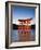 Torii Gate at the Itsukushima Jinga Shrine-Rudy Sulgan-Framed Photographic Print