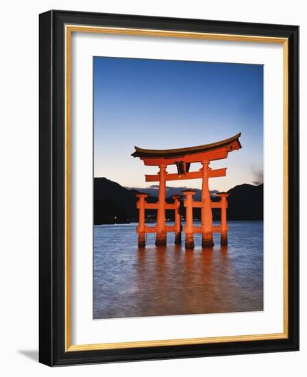 Torii Gate at the Itsukushima Jinga Shrine-Rudy Sulgan-Framed Photographic Print