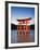 Torii Gate at the Itsukushima Jinga Shrine-Rudy Sulgan-Framed Photographic Print