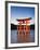 Torii Gate at the Itsukushima Jinga Shrine-Rudy Sulgan-Framed Photographic Print