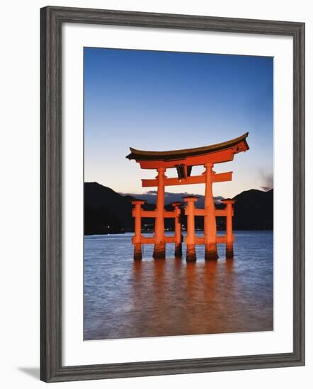 Torii Gate at the Itsukushima Jinga Shrine-Rudy Sulgan-Framed Photographic Print