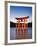 Torii Gate at the Itsukushima Jinga Shrine-Rudy Sulgan-Framed Photographic Print