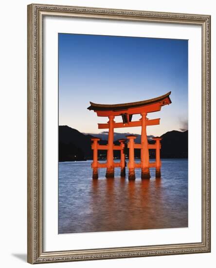 Torii Gate at the Itsukushima Jinga Shrine-Rudy Sulgan-Framed Photographic Print