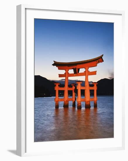 Torii Gate at the Itsukushima Jinga Shrine-Rudy Sulgan-Framed Photographic Print