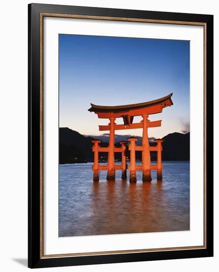 Torii Gate at the Itsukushima Jinga Shrine-Rudy Sulgan-Framed Photographic Print