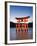 Torii Gate at the Itsukushima Jinga Shrine-Rudy Sulgan-Framed Photographic Print