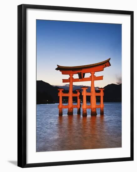 Torii Gate at the Itsukushima Jinga Shrine-Rudy Sulgan-Framed Photographic Print