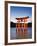 Torii Gate at the Itsukushima Jinga Shrine-Rudy Sulgan-Framed Photographic Print