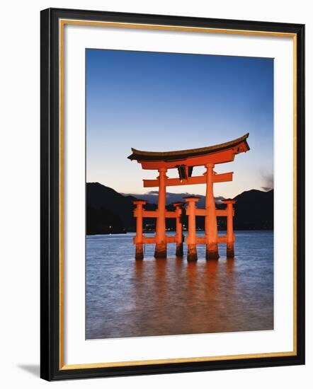 Torii Gate at the Itsukushima Jinga Shrine-Rudy Sulgan-Framed Photographic Print