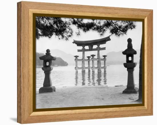 Torii Gate in Water-null-Framed Premier Image Canvas