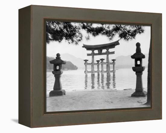 Torii Gate in Water-null-Framed Premier Image Canvas