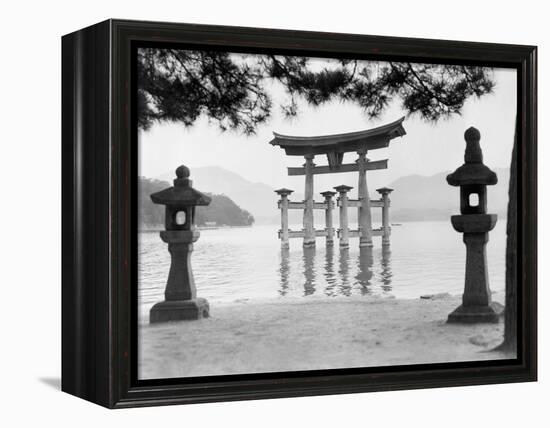 Torii Gate in Water-null-Framed Premier Image Canvas