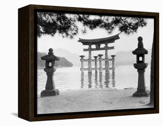 Torii Gate in Water-null-Framed Premier Image Canvas