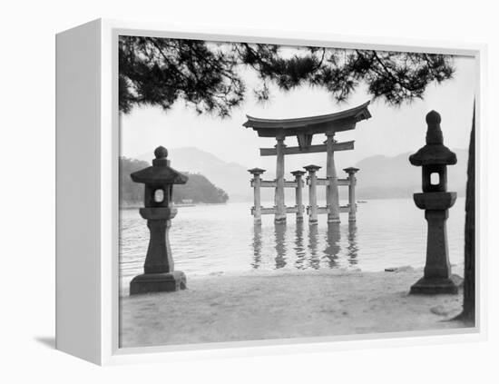 Torii Gate in Water-null-Framed Premier Image Canvas