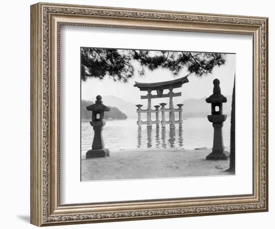 Torii Gate in Water-null-Framed Photographic Print