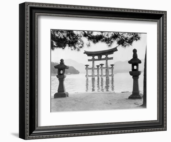 Torii Gate in Water-null-Framed Photographic Print