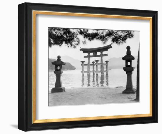 Torii Gate in Water-null-Framed Photographic Print