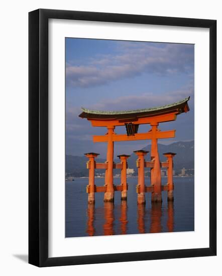 Torii Gate, Itsukushima Shrine, Miyajima Island, Honshu, Japan-null-Framed Photographic Print