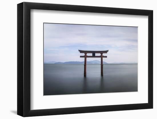 Torii Gate, Lake Biwa, Takashima, Shiga, Japan-Peter Adams-Framed Photographic Print