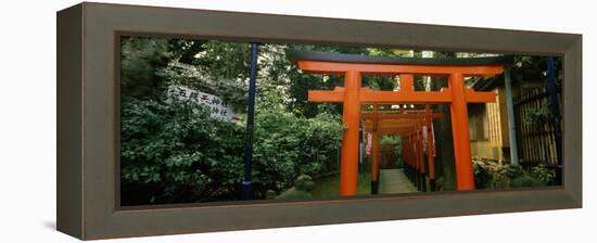 Torii Gates in a Park, Ueno Park, Taito, Tokyo Prefecture, Kanto Region, Japan-null-Framed Premier Image Canvas