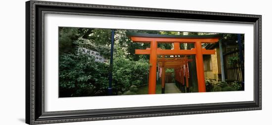 Torii Gates in a Park, Ueno Park, Taito, Tokyo Prefecture, Kanto Region, Japan-null-Framed Photographic Print