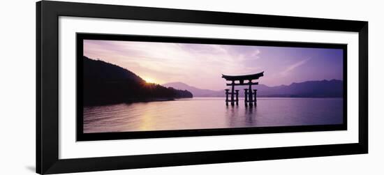 Torii, Itsukushima Shinto Shrine, Honshu, Japan-James Montgomery Flagg-Framed Art Print