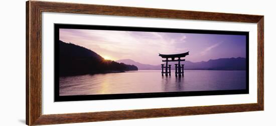 Torii, Itsukushima Shinto Shrine, Honshu, Japan-James Montgomery Flagg-Framed Art Print