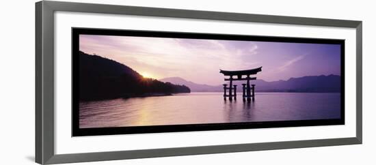 Torii, Itsukushima Shinto Shrine, Honshu, Japan-James Montgomery Flagg-Framed Art Print