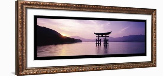 Torii, Itsukushima Shinto Shrine, Honshu, Japan-James Montgomery Flagg-Framed Art Print