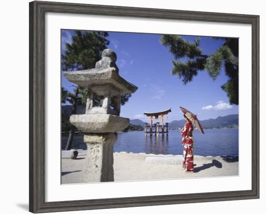 Torii Itsukushima Shrine, Miyajima Island, Japan-null-Framed Photographic Print