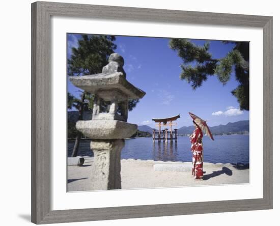 Torii Itsukushima Shrine, Miyajima Island, Japan-null-Framed Photographic Print