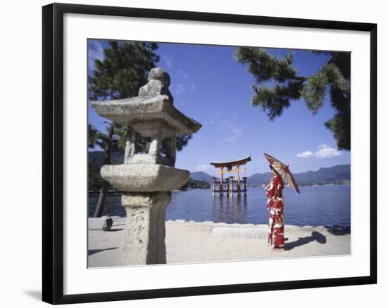 Torii Itsukushima Shrine, Miyajima Island, Japan-null-Framed Photographic Print