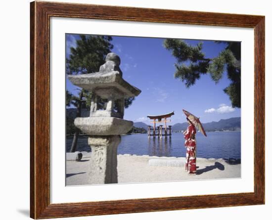 Torii Itsukushima Shrine, Miyajima Island, Japan-null-Framed Photographic Print