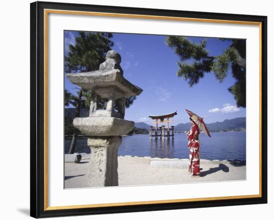 Torii Itsukushima Shrine, Miyajima Island, Japan-null-Framed Photographic Print