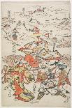 Susano-O No Mikoto Killing the Eight-Headed Dragon, 1748-Torii Kiyomasu II-Framed Premier Image Canvas