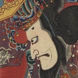 Two Kabuki Actors-Torii Kiyomitsu II and Toyokuni III-Laminated Giclee Print
