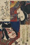 Two Kabuki Actors-Torii Kiyomitsu II and Toyokuni III-Premium Giclee Print