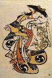 Male Actor Playing a Woman, C1704-C1711-Torii Kiyonobu I-Giclee Print