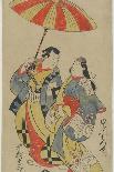 The Actor Uemura Kichisaburo as the Third Princess in the Play Wakoku Gosuiden, 1700-Torii Kiyonobu I-Framed Giclee Print